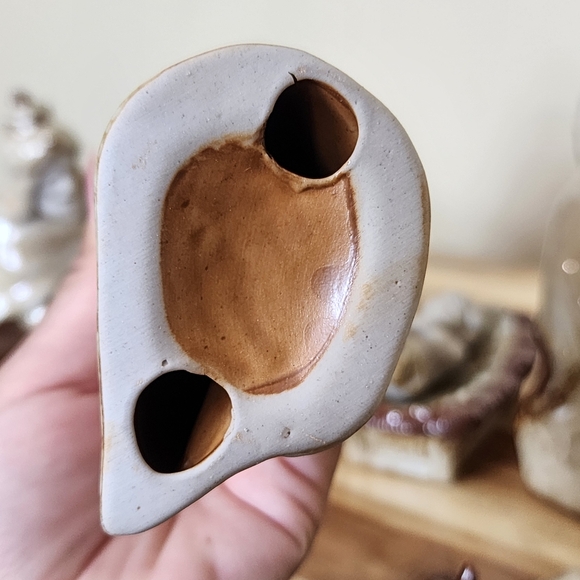 Glazed Ceramic Nativity Scene Set Rustic Minimalist Christmas Decor - Picture 13 of 14